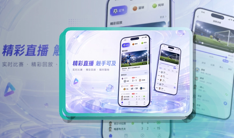 比赛日看板 · 直播比分App · 网页补充更灵活界面展示